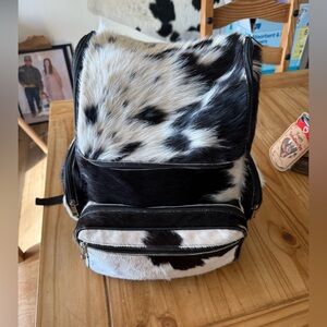 Cowhide Diaper Bag